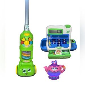 LeapFrog LOT Books Toys Vacuum Cash Register Teapot Toddler Kids
